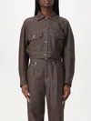 Brunello Cucinelli Jacket With Monili In Brown