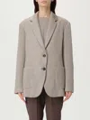 Brunello Cucinelli Beige Sparkling Knit Blazer With Monili