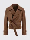 Brunello Cucinelli 'crop' Trench Coat In Brown