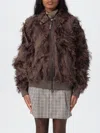 Brunello Cucinelli Dracaena Fringed-details Bomber Jacket In Gold