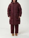Brunello Cucinelli Shiny Zipper Pull Puffer Jackets Bordeaux In Burgundy