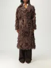 Brunello Cucinelli Dracaena Fil Coupé Coat In Brown
