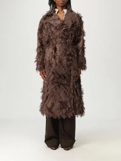 BRUNELLO CUCINELLI COAT BRUNELLO CUCINELLI WOMAN COLOR DARK,H22913102