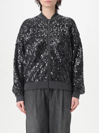 Brunello Cucinelli Jacke  Damen Farbe Grau In Black