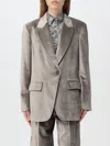 Brunello Cucinelli Jacket  Woman Color Grey In Grau
