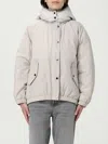 Brunello Cucinelli Women Water-repellent Techno Cotton Taffeta Down Jacket With Hood In Gray