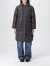 Brunello Cucinelli 'shiny Zipper Pull' Down Jacket In Gray