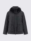 Brunello Cucinelli Cashmere Neck Down Jacket In Gray