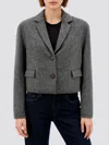 Brunello Cucinelli 'crop' Blazer In Gray