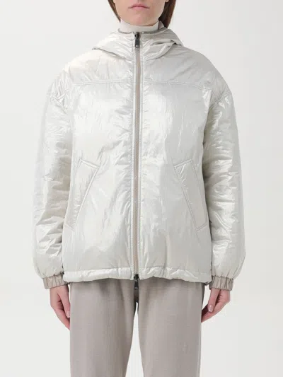 BRUNELLO CUCINELLI JACKET BRUNELLO CUCINELLI WOMAN COLOR ICE,412484027