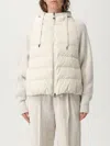 Brunello Cucinelli Down Jacket With Knitted Sleeves