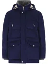 Brunello Cucinelli Padded Jacket In Multi