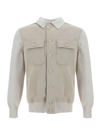 Brunello Cucinelli Jacket In Grey