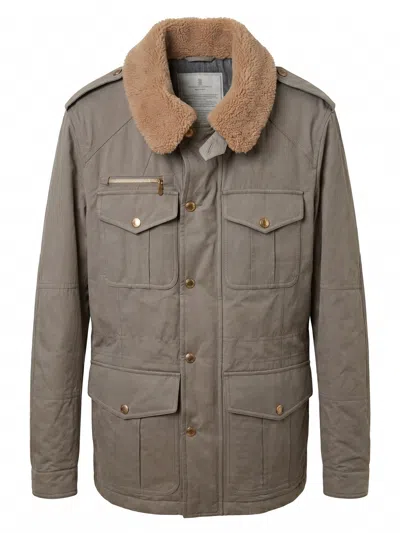 Brunello Cucinelli Jacket In Brown