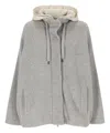 Brunello Cucinelli Long-sleeved Cotton Clothes In Grey