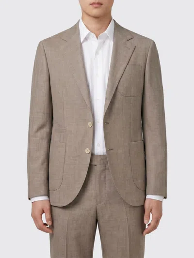 Brunello Cucinelli Jacket Men Color Beige In Brown