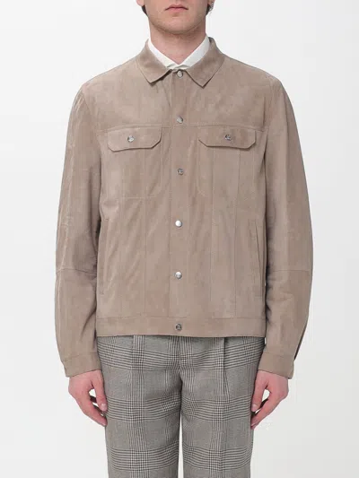 Brunello Cucinelli Jacket Men  In Brown