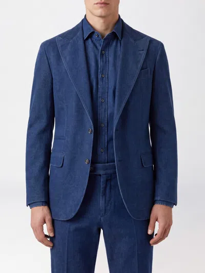 Brunello Cucinelli Jacket Men Color Denim