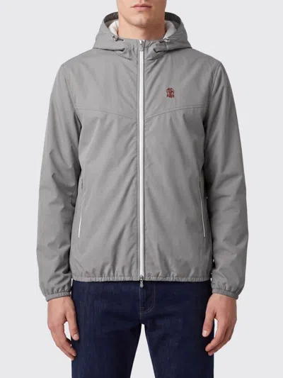 Brunello Cucinelli Jacket Men Color Grey In Gray