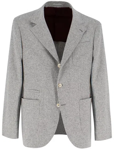 Brunello Cucinelli Jacket In Perla