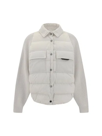 BRUNELLO CUCINELLI JACKET WITH ICONIC JEWELRY DETAILS