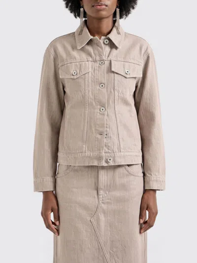 Brunello Cucinelli Jacket Woman Color Beige In Neutral
