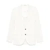 Brunello Cucinelli Striped Cotton And Linen Blend Blazer