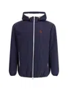 Brunello Cucinelli Waterproof Hooded Jacket In Blue