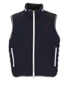 Brunello Cucinelli Men Sleeveless Nylon Down Jacket With Logo And Removable Hood