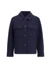 Brunello Cucinelli Refined Wool Jacket For Sophisticated Look In Blue