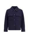 Brunello Cucinelli Refined Wool Jacket For Sophisticated Look In Blue