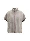 Brunello Cucinelli Sheepskin Jacket With Adjustable Drawstring Waist In Brown