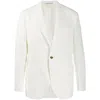 Brunello Cucinelli Single-breasted Fitted Blazer In White