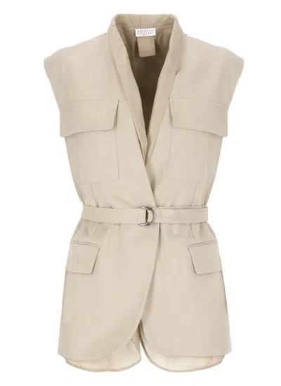 Brunello Cucinelli Jackets In Neutral