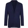Brunello Cucinelli Single-breasted Cashmere Blazer In Blue