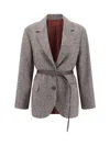 Brunello Cucinelli Blazer Jacket With Belt