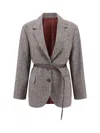 Brunello Cucinelli Blazer Jacket With Belt