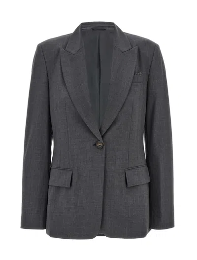 Brunello Cucinelli Jackets In Gray