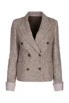 Brunello Cucinelli Jackets And Vests In Brown