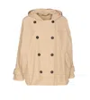 Brunello Cucinelli Women Trench With Monile Detail In Beige