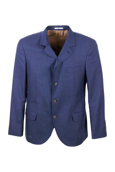 Brunello Cucinelli Blazer In Blue