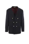 Brunello Cucinelli Linen And Wool Jacket Men In Blue