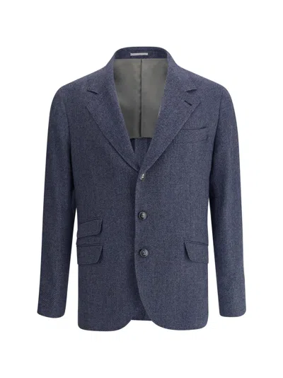 Brunello Cucinelli Jackets In Blue