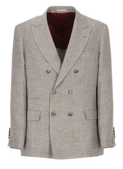Brunello Cucinelli Jackets In Brown