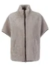 Brunello Cucinelli Sheepskin Jacket With Adjustable Drawstring Waist