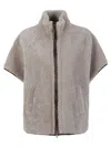 Brunello Cucinelli Sheepskin Jacket With Adjustable Drawstring Waist