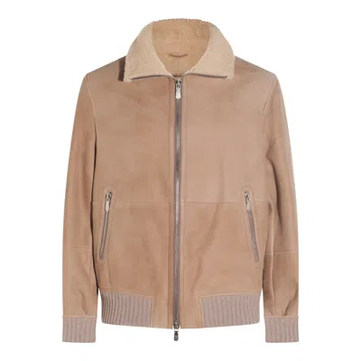 Brunello Cucinelli Jackets Brown In Multi