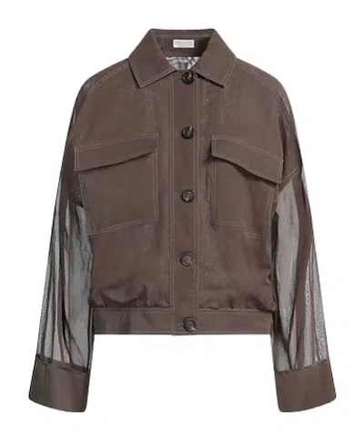 Brunello Cucinelli Jackets In Brown