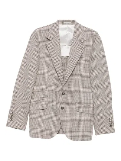BRUNELLO CUCINELLI JACKETS BROWN