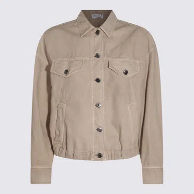 Brunello Cucinelli Jackets Chari In Gray